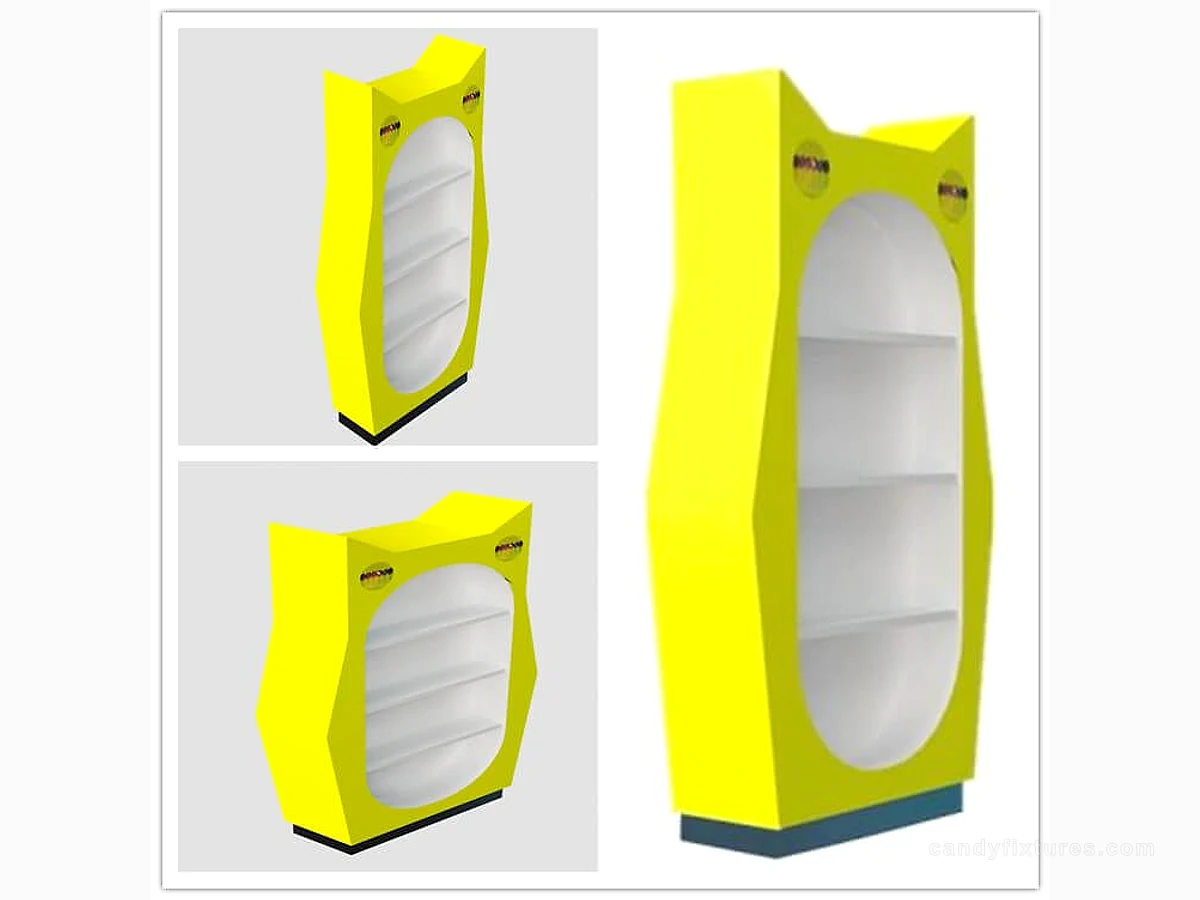 Standing snack display stand candy store cute design kiosk