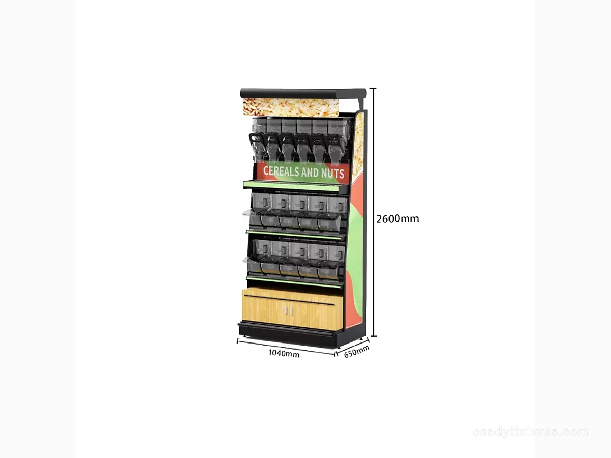 Candy Display Shelf Retail Shop Candy Store Metal Candy Rack Removable Design