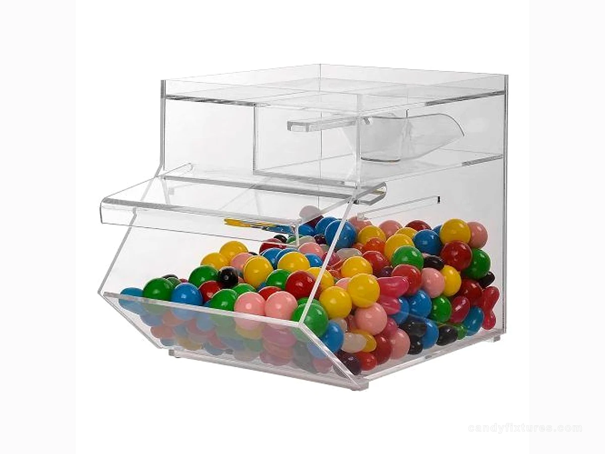 Acrylic Candy Display Custom Candy Bins Transparent Acrylic Sugar Box