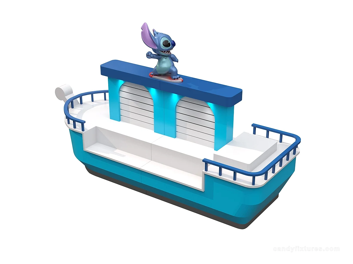 Boat-shaped Display Stand Outstanding Unique Candy Shop Furniture