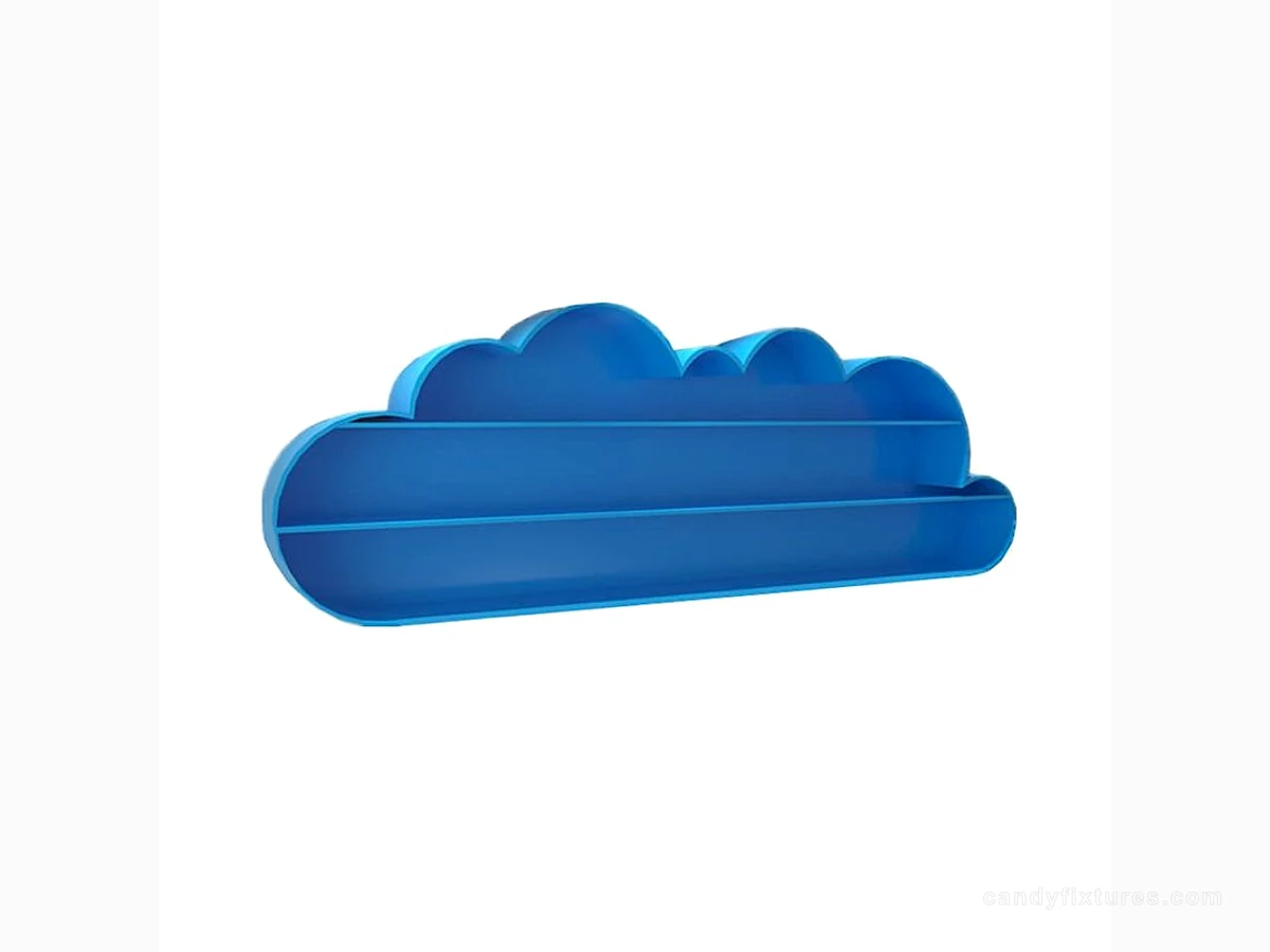 Candy Store Wall-mount Display Decpration Cloud Shape Wall Cabinet
