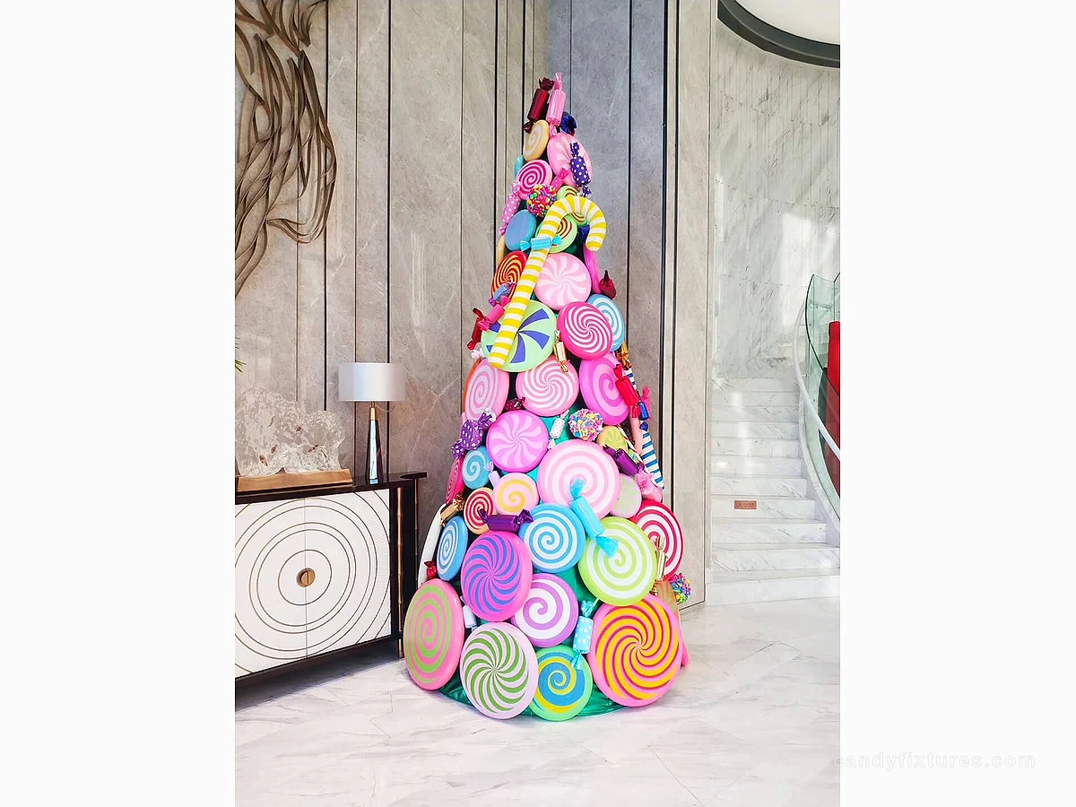 Christmas Decorations Shopping Mall Candy Shop Foam Candy Decoration Scene Layout Props