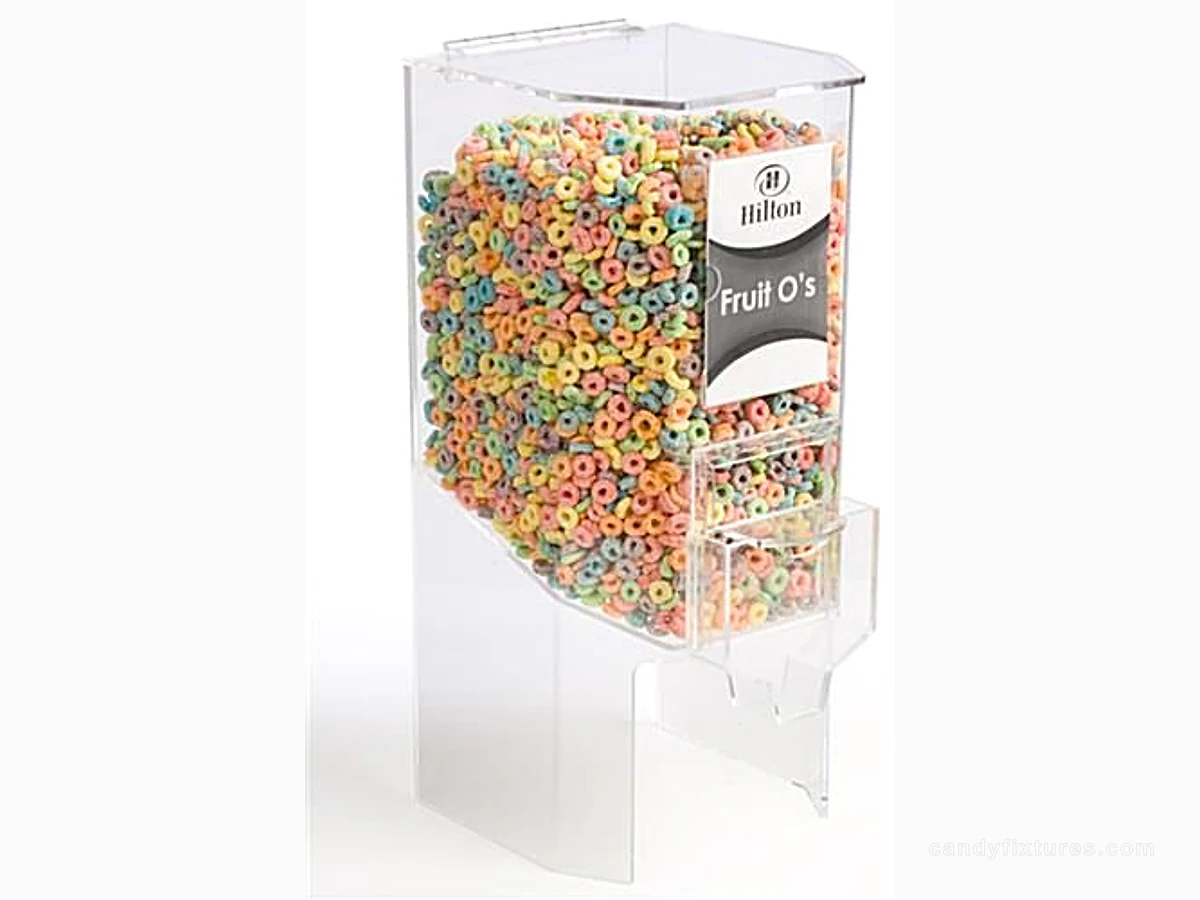 Clear Cereal Dispenser Candy Display Container Retail Acrylic Countertop Dispenser Custom Style