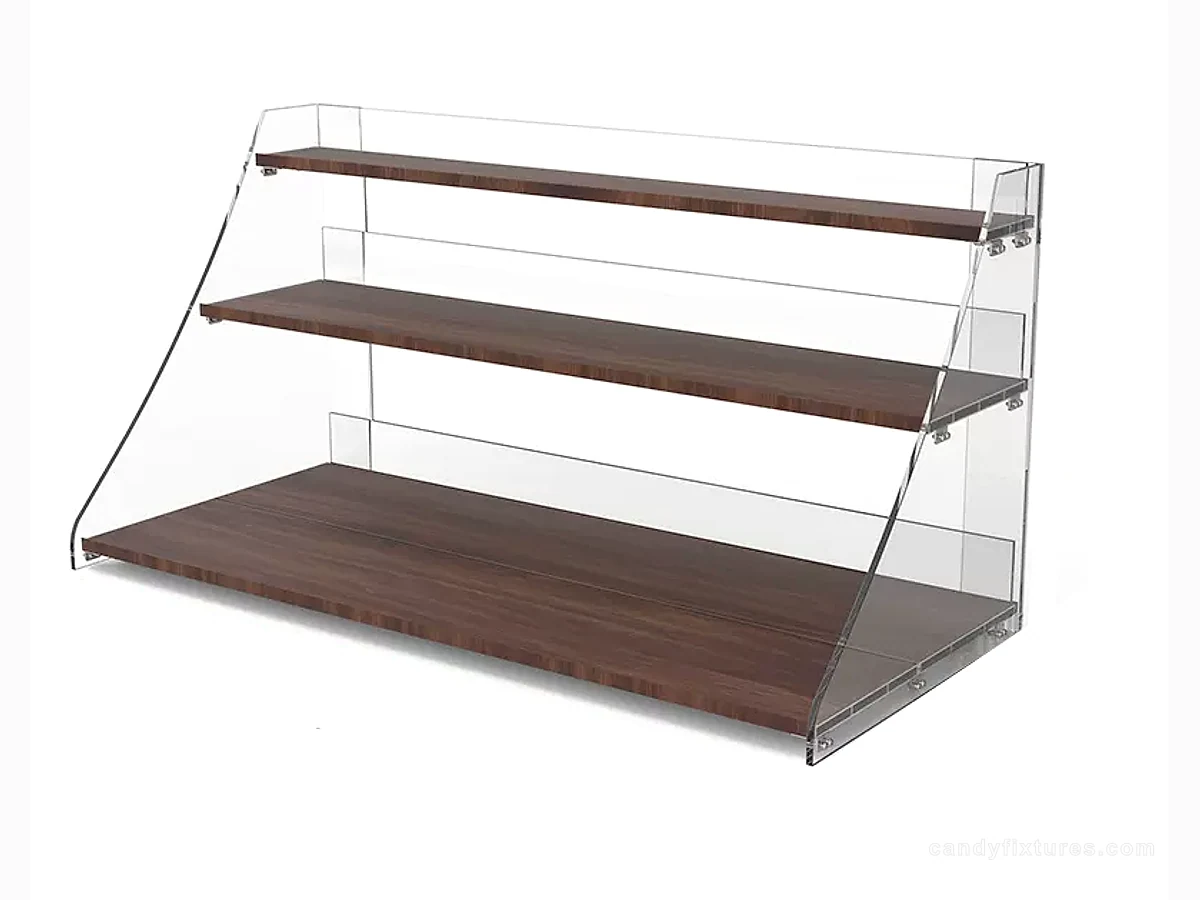 Convenience Store Reception Desk Cashier Table Countertop Display Rack