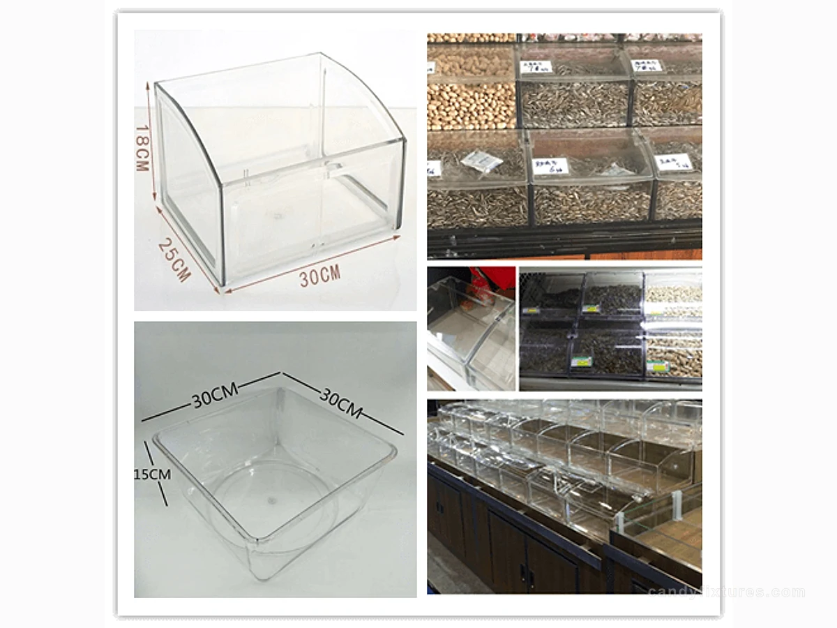 Custom Acrylic Candy box candy moisture-proof storage transparent box for mall