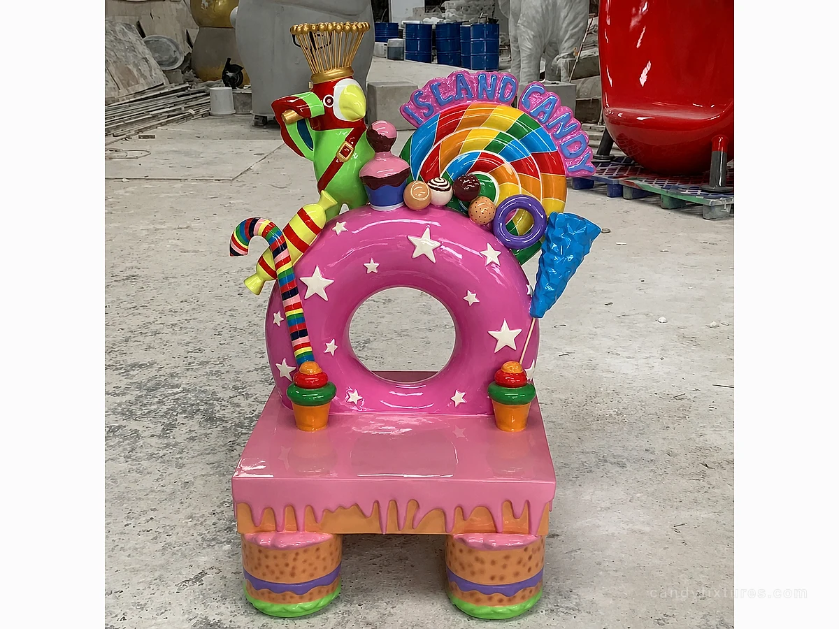 Custom ice cream shop chairs Creative doughnut candy shop chairs design