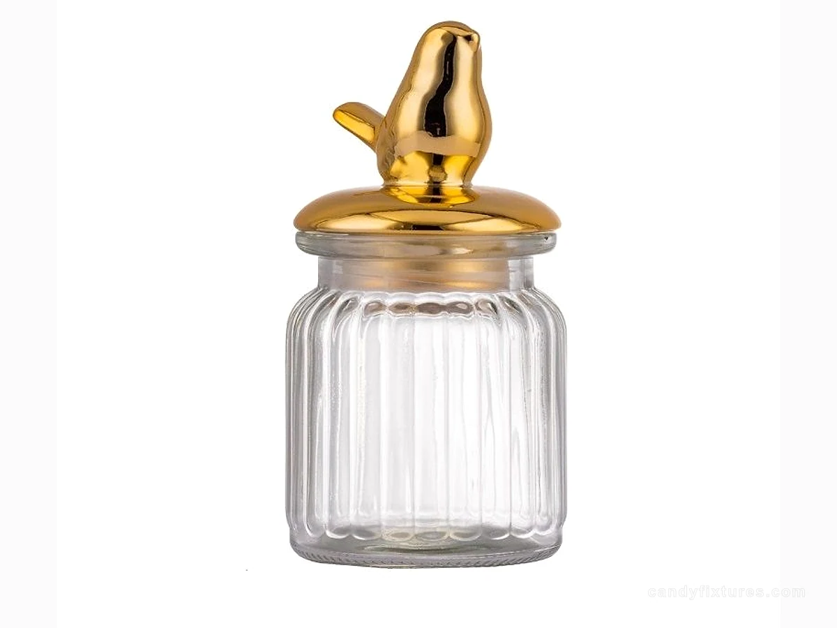 Glass Sealed Jar Candy Bottle Creative Cute Sugar Box Snack Storage Food Grade Jar