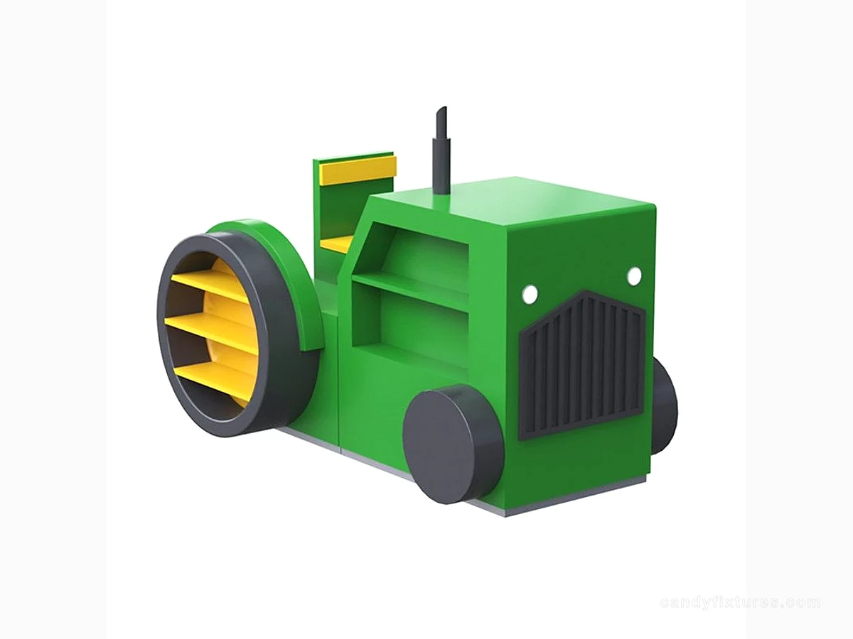 Green model car candy display cabinet