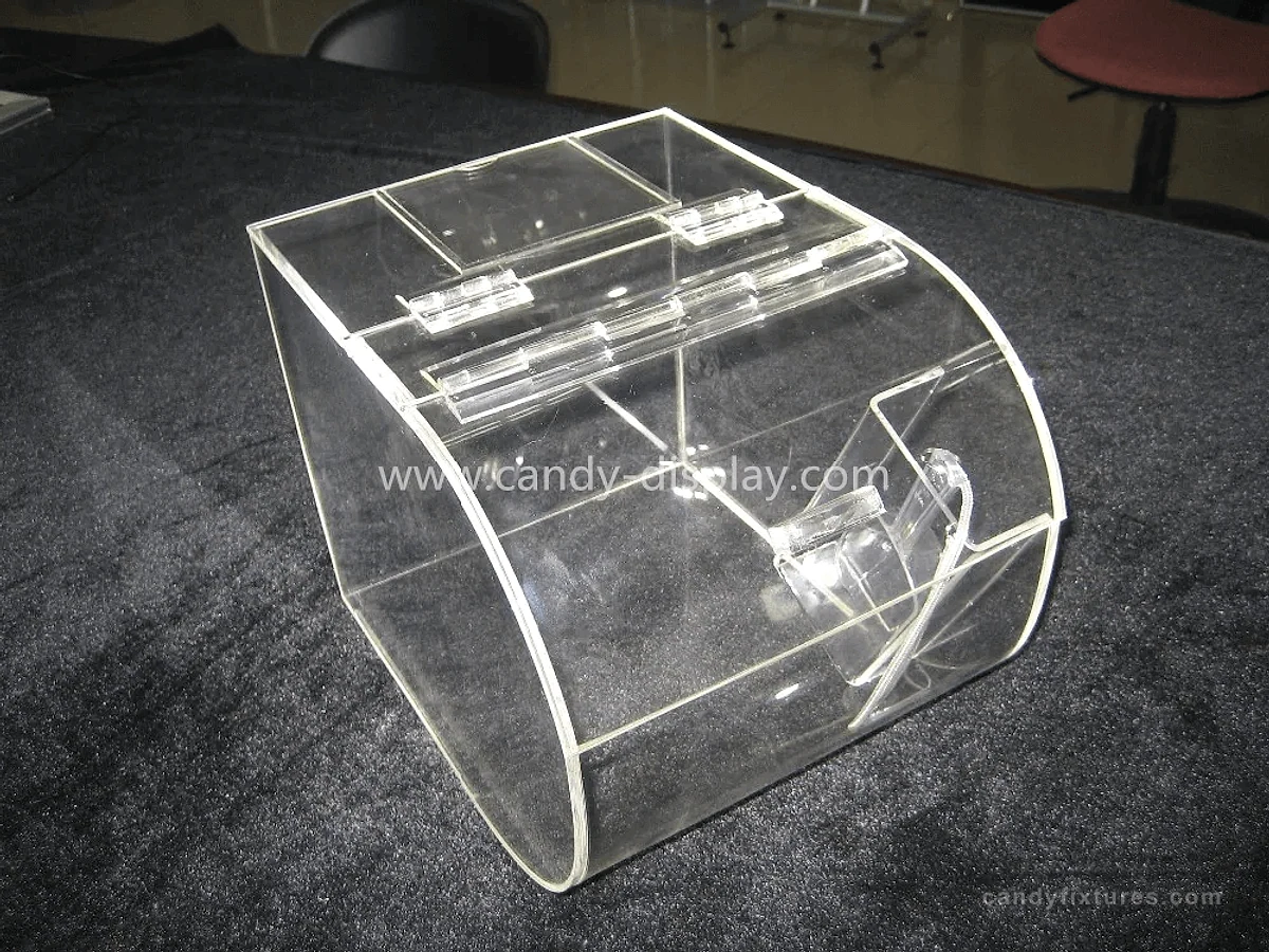High Transparent Acrylic Candy Display Bins with Spoon