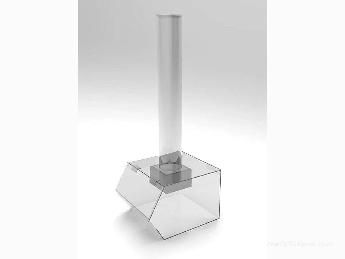 Large Candy Bins With Acrylic Tube Candy Dispenser Transparent Candy Holder Custom Acrylic Bins