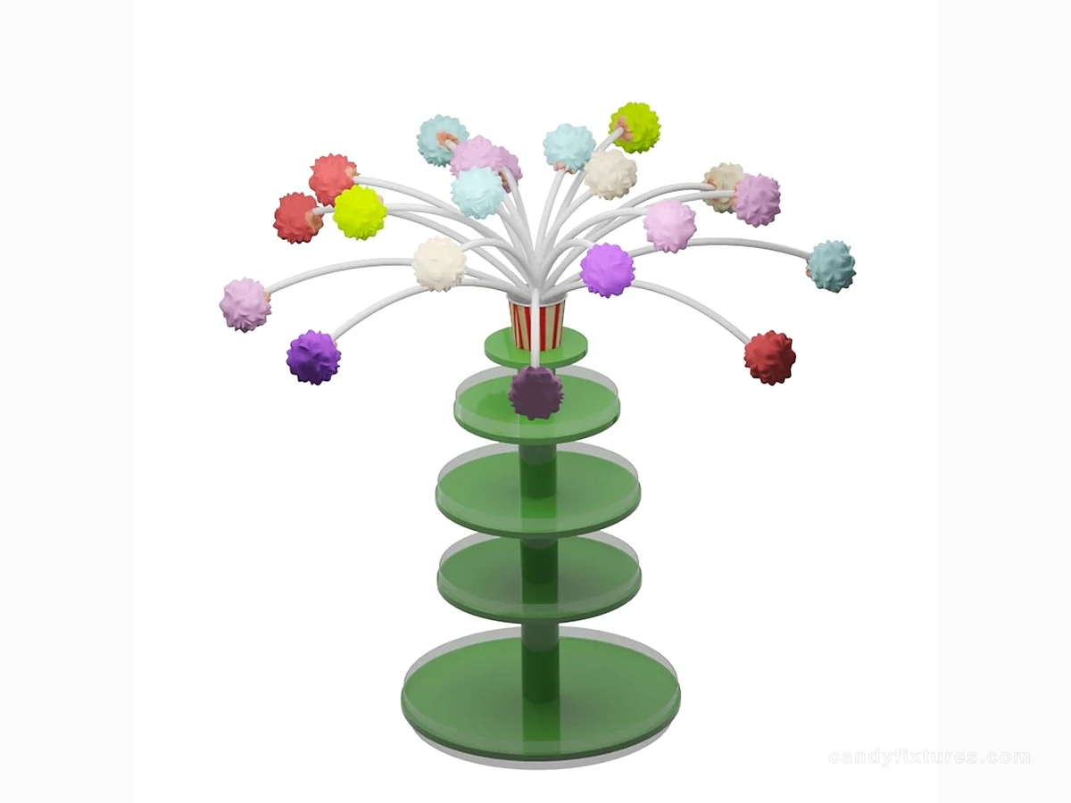 Lovely Candy Tree Custom Retail Cotton Candy Tree Standing Shopping Mall Floor Display Tree Design