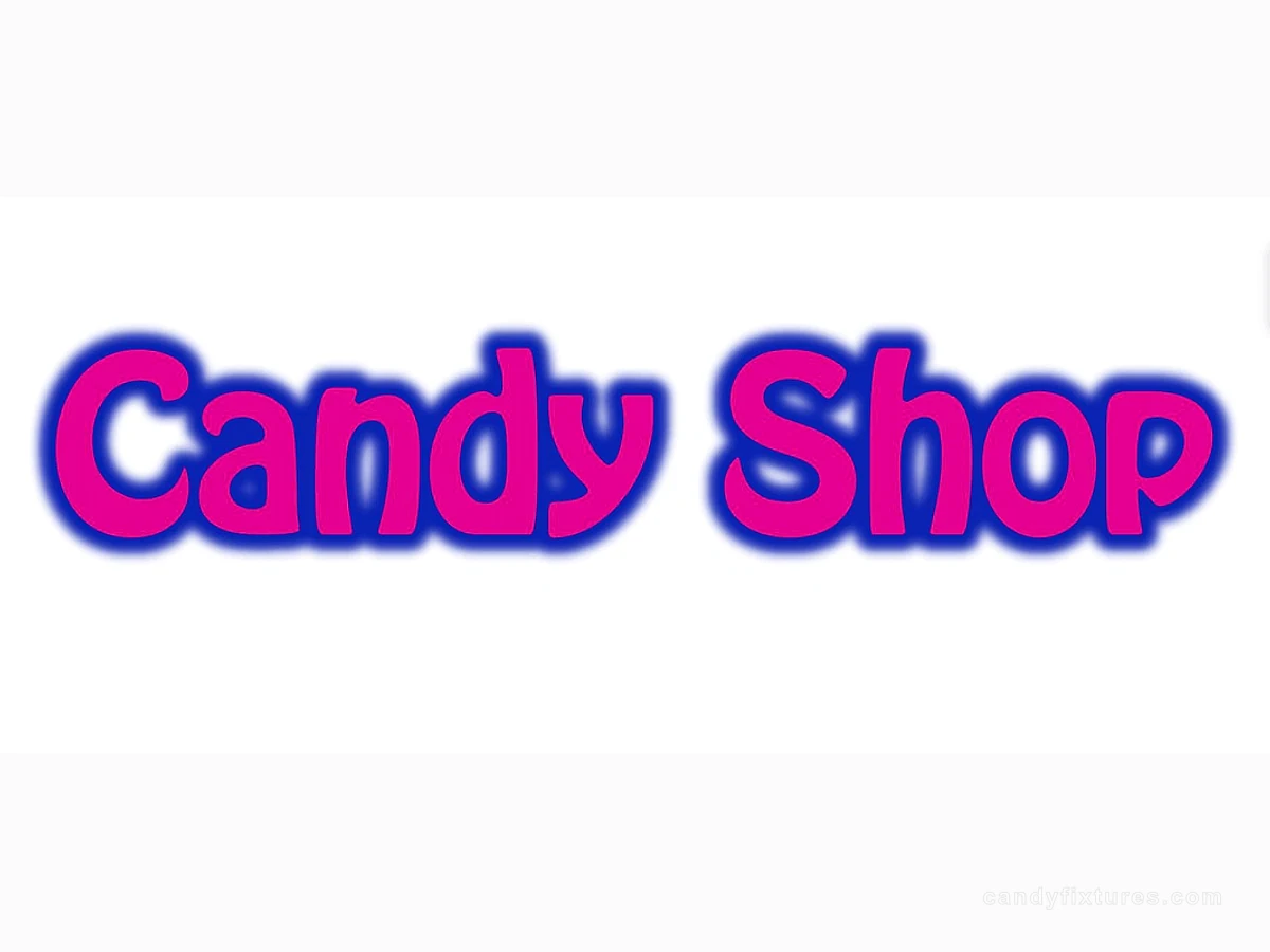Outdoor 3D luminous Logo Customize Candy Store Sign Decoration