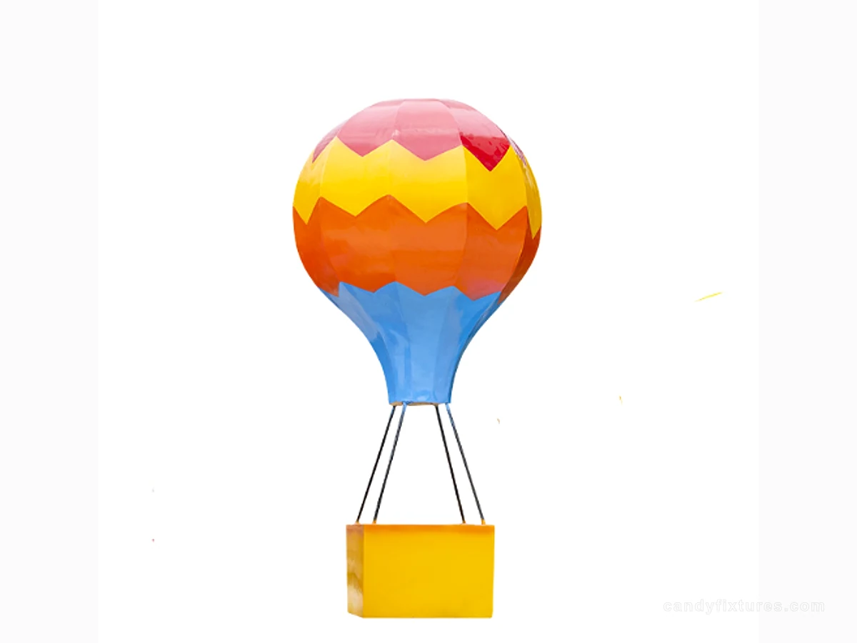 Outdoor Large Hot Air Balloon Ornament Fiberglass Decoration Balloon