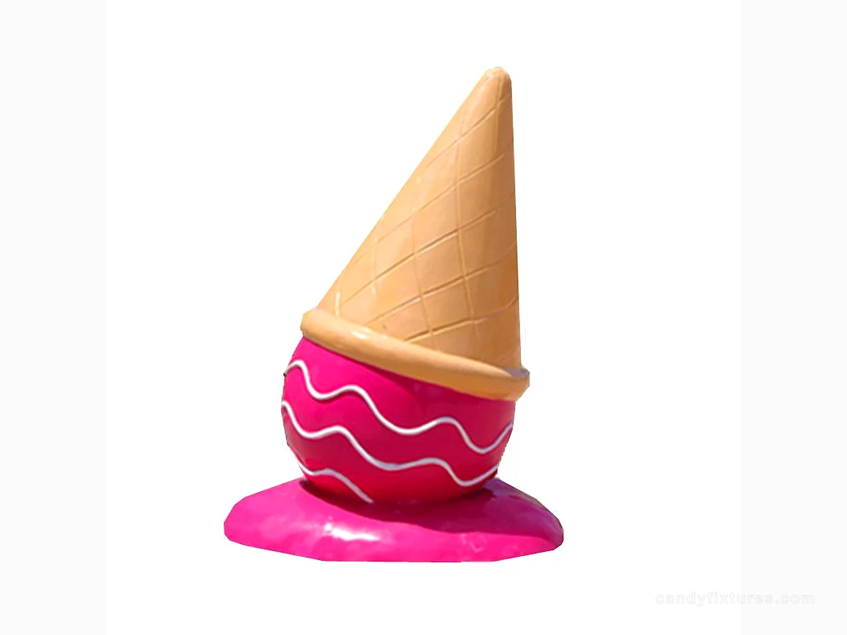Outdoor Simulation Donut Ice Cream Cone FRP Sculpture Commercial Street Milk Tea Dessert Shop Decoration Ornament