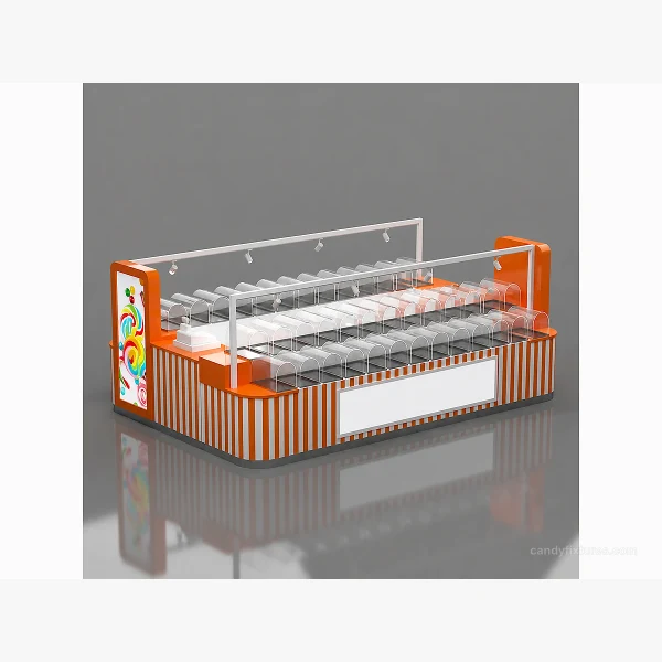 Pick & Mix Candy Display Kiosk Bulk Confectionery Stand In America Mall