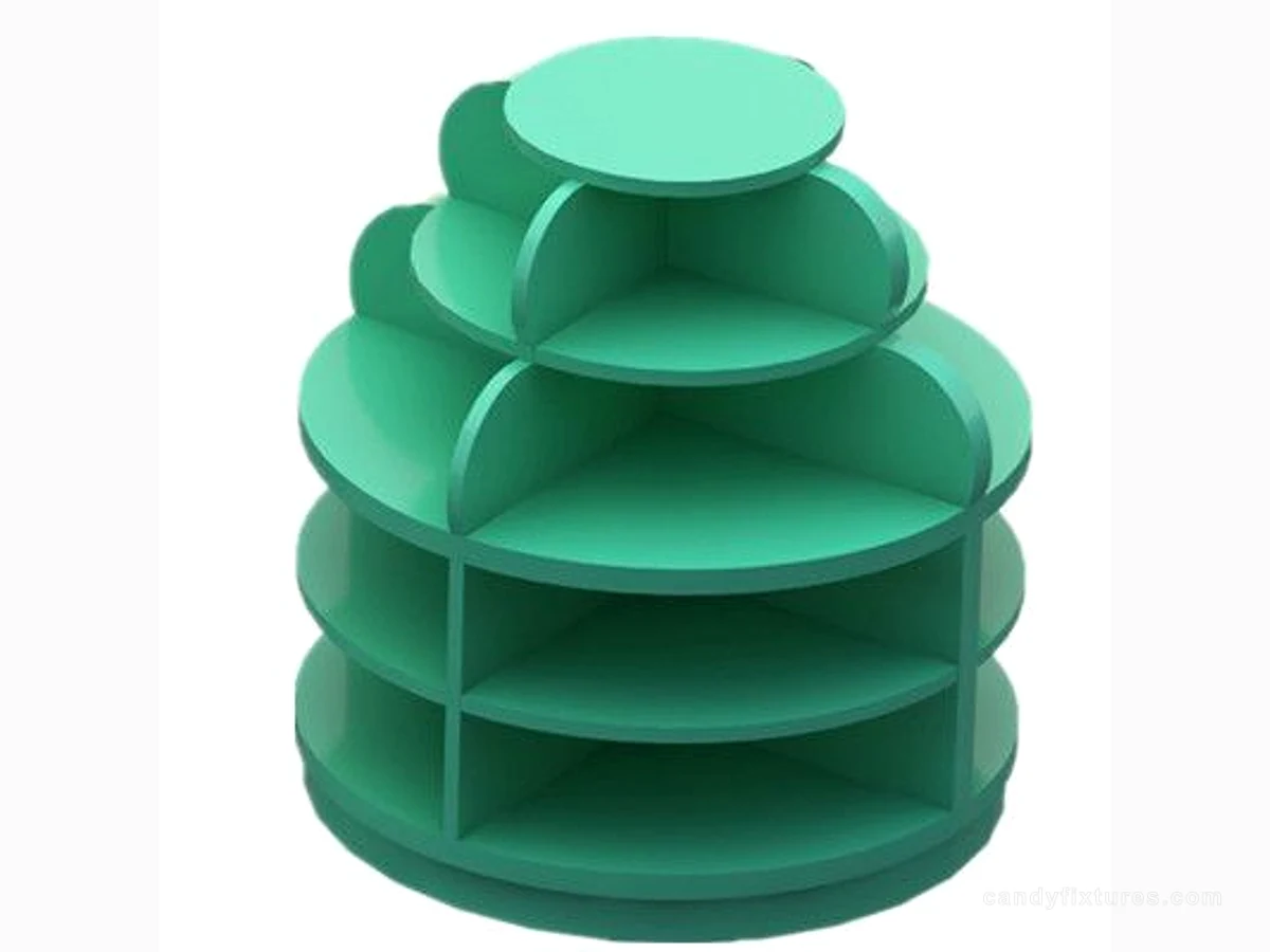 Retail Candy Tower Displays Candy Shop Fixture Custom Tower Cute Sweet Floor Standing Design
