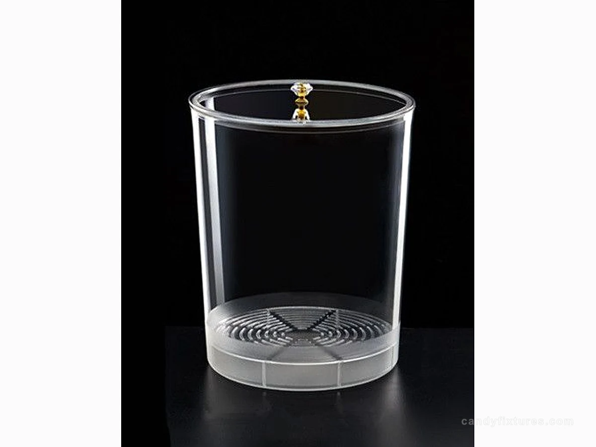 Retail Snack Store Candy Nuts Storage Display Barrel Transparent Round Bucket