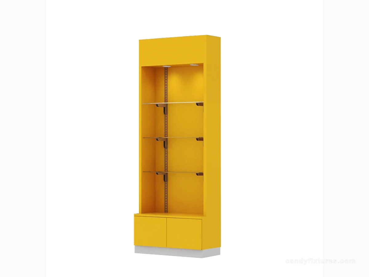 Retail store & shopping mall glass laminate cabinet