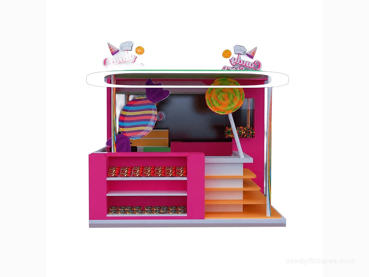 Rose red candy kiosk for outdoor use on sale