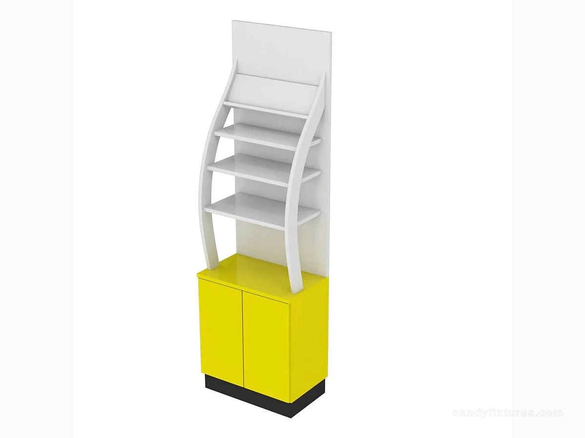 Small Candy Store Against The Wall Display Cabinet Retail Bulk Wall Cabinet Display