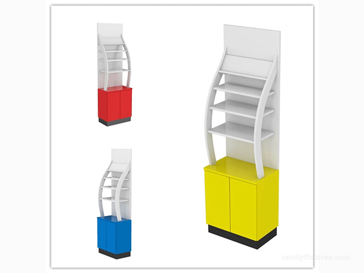 Store retail snack display cabinets Custom candy cabinets