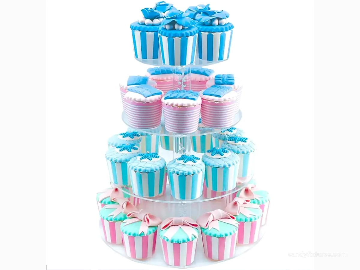 Acrylic Cake Display Rack Custom Wedding party display decoration view 1