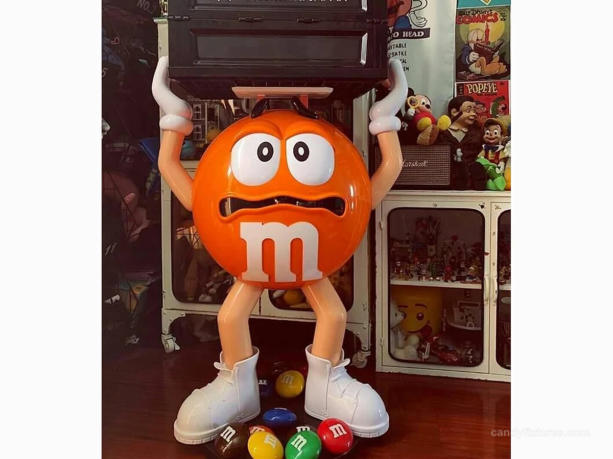 Cartoon Large M Bean Ornament Fiberglass Sculpture Floor Standing State detail 7