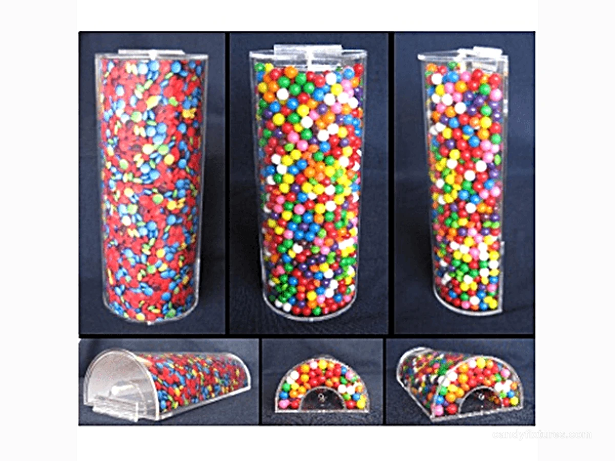 Colordul Candy Tubes Clear Acrylic Candy Tubes Decorated Long Plastic Candy Shop Tubes view 1