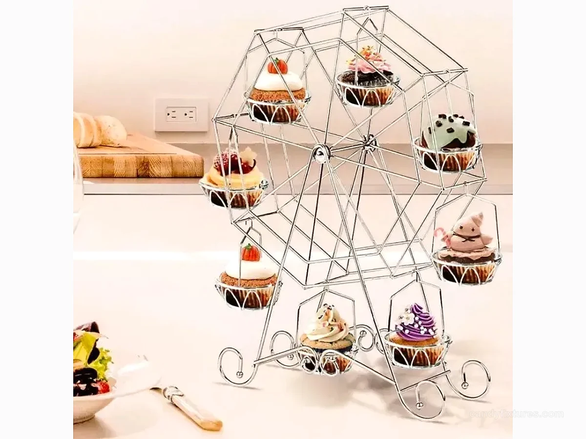 Ferris wheel cake decoration stand carousel birthday party decoration view 1