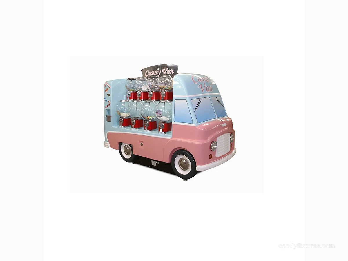 Fiberglass Candy Van Candy Van Display Design For Mall Vending Candy Cart view 1