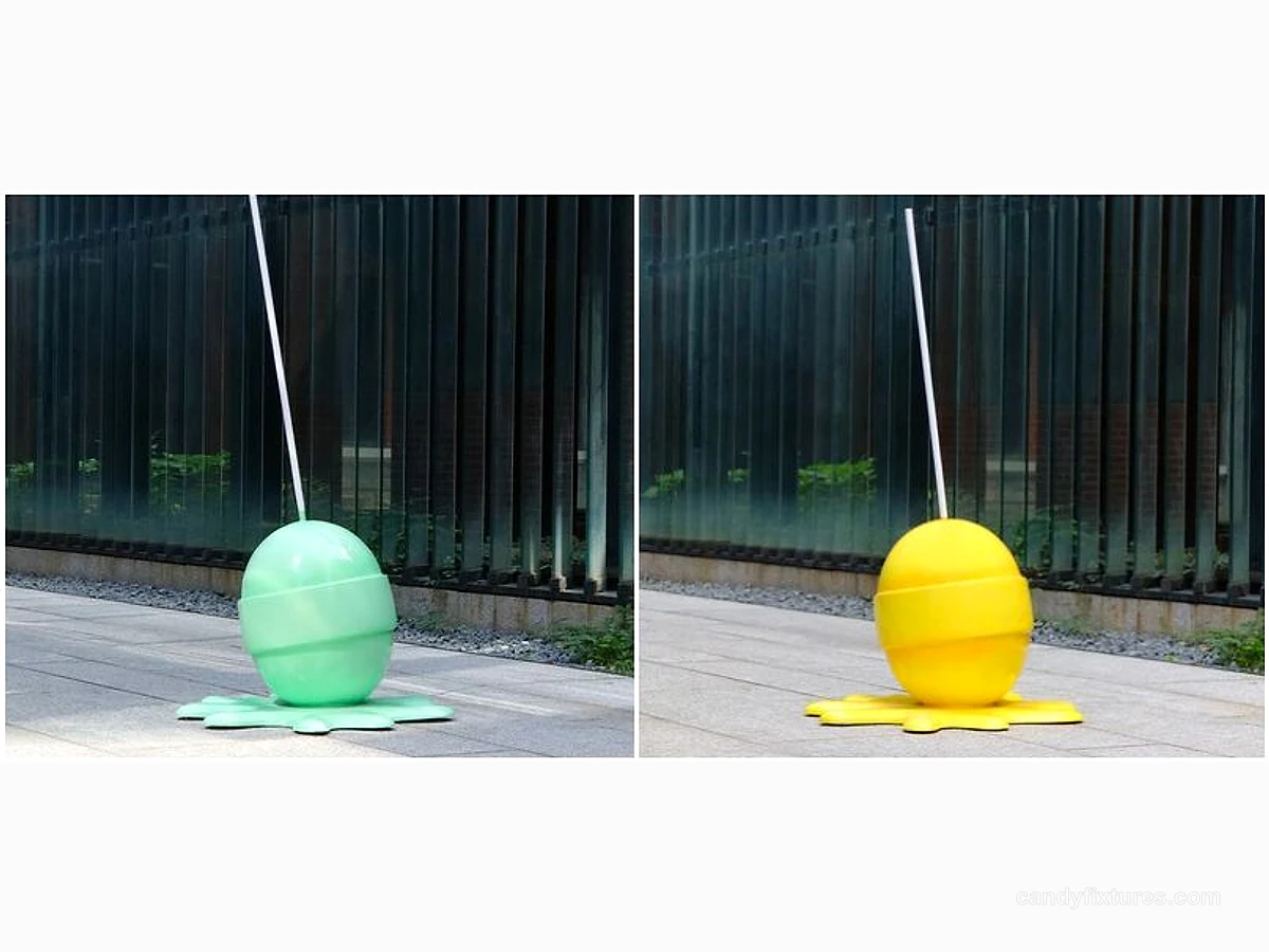 Fiberglass Imitation Lollipop Floor Model Color Lollipop Ornament Decoration detail 3