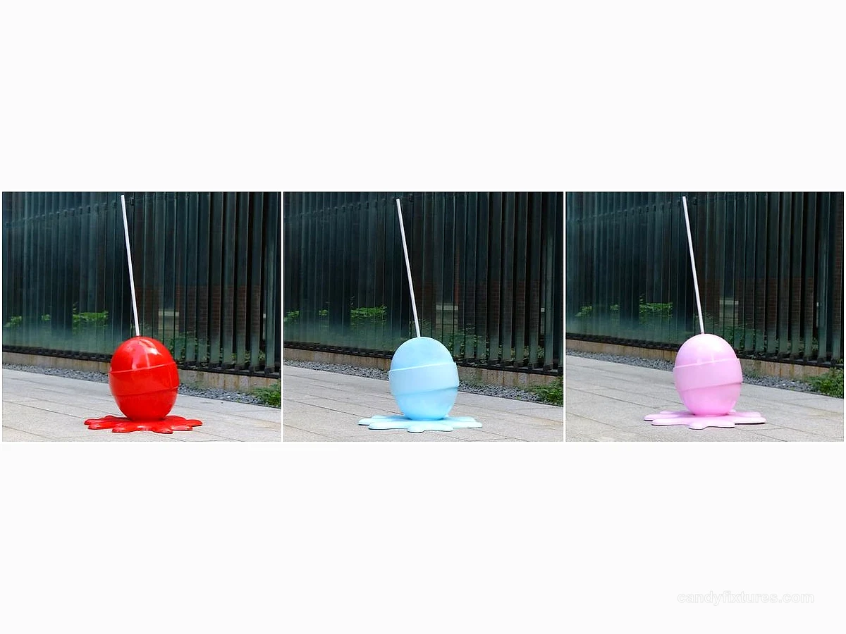 Fiberglass Imitation Lollipop Floor Model Color Lollipop Ornament Decoration detail 4