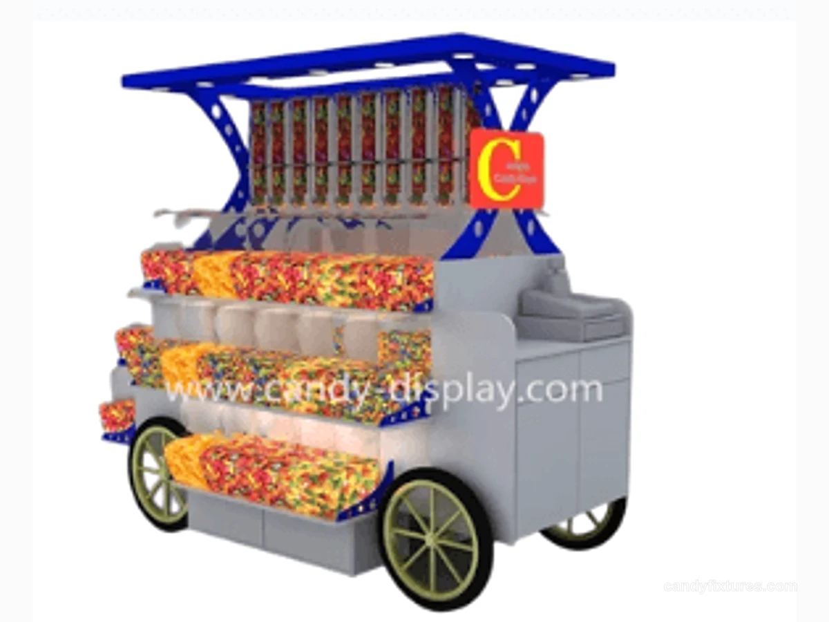 High quality indoor use of candy display cart view 1