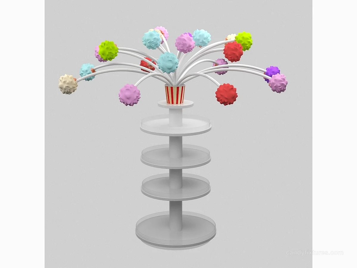 Lovely Candy Tree Custom Retail Cotton Candy Tree Standing Shopping Mall Floor Display Tree Design detail 1