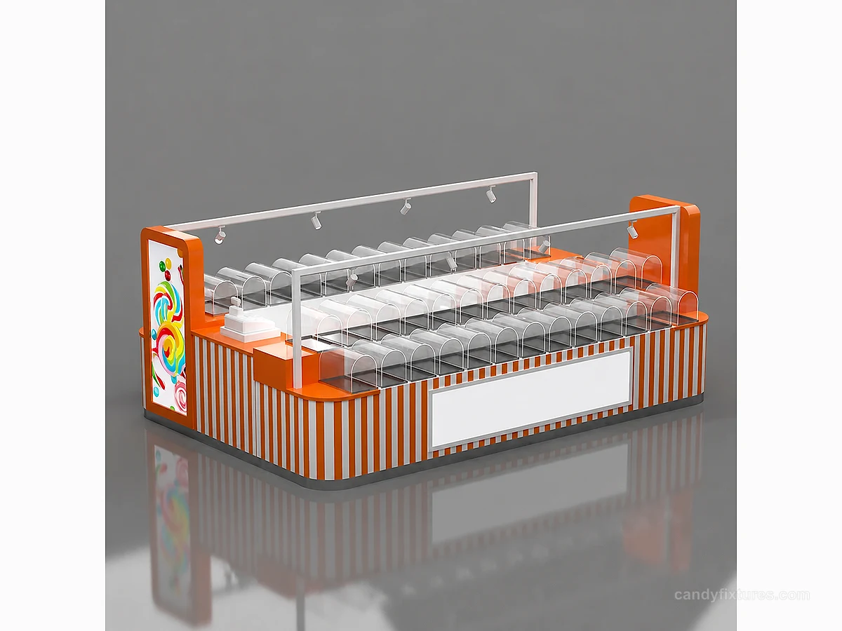 Pick & Mix Candy Display Kiosk Bulk Confectionery Stand In America Mall view 1