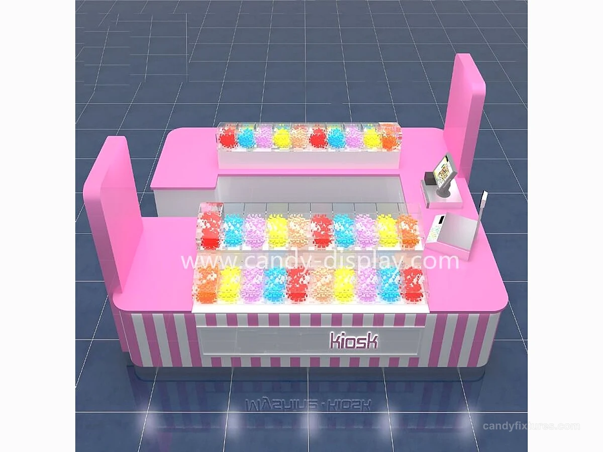 Pink candy kiosk can be customized store use detail 2