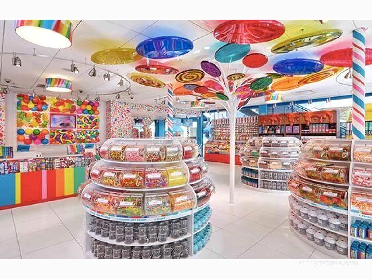 Retail Candy Tower Displays Candy Shop Fixture Custom Tower Cute Sweet Floor Standing Design detail 2