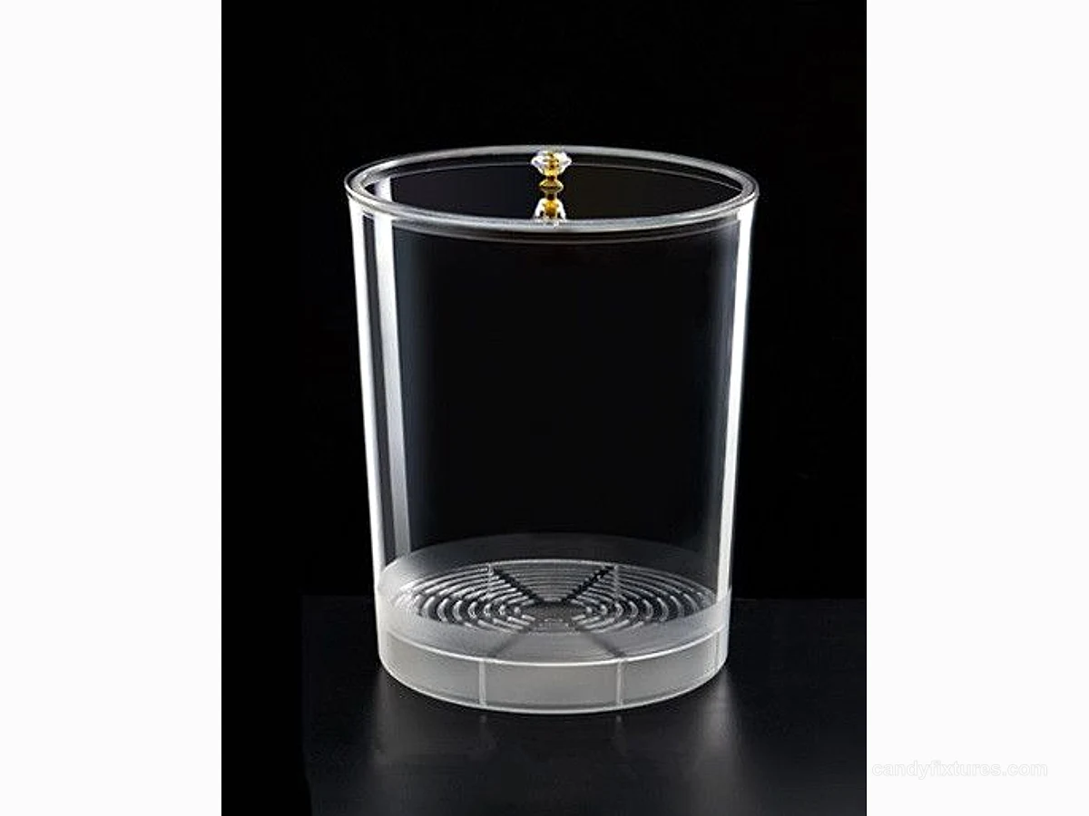 Retail Snack Store Candy Nuts Storage Display Barrel Transparent Round Bucket view 1