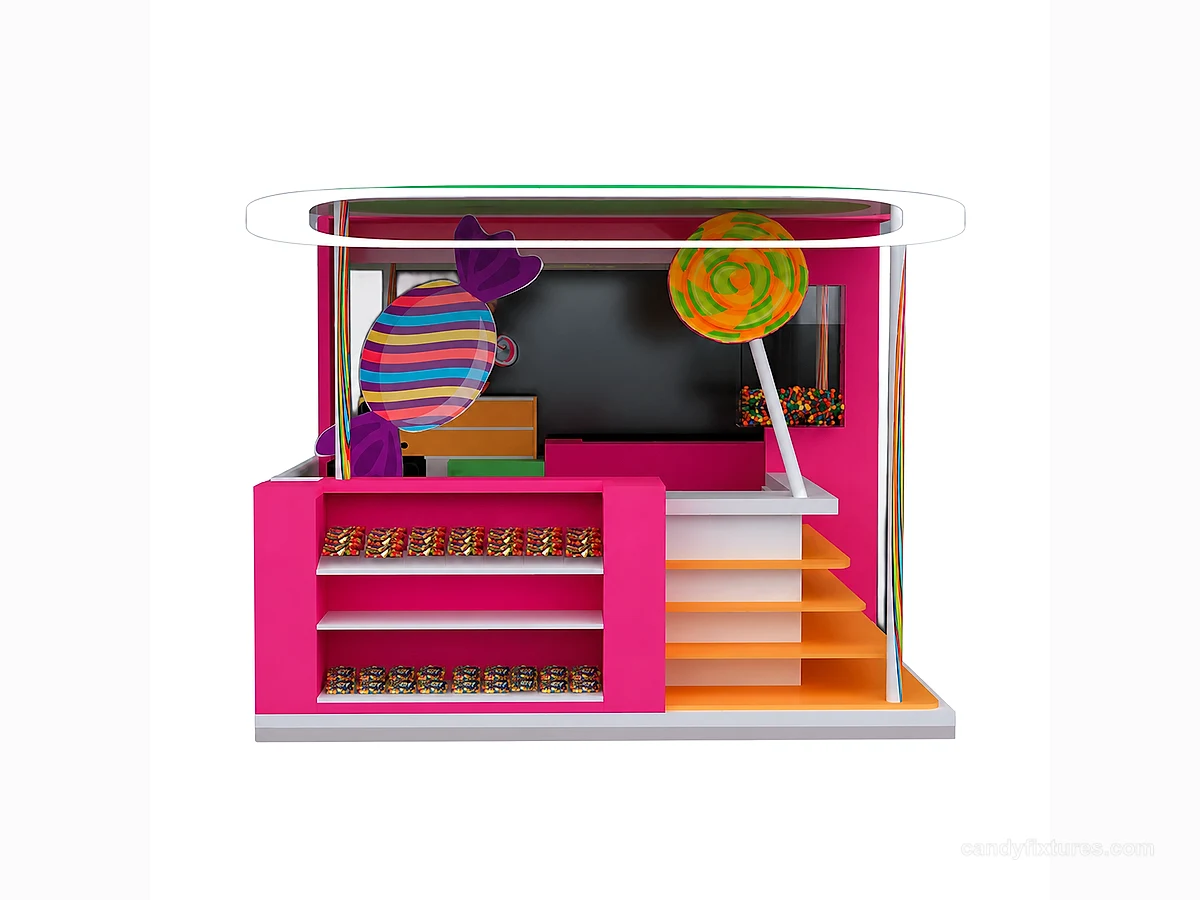 Rose red candy kiosk for outdoor use on sale view 1