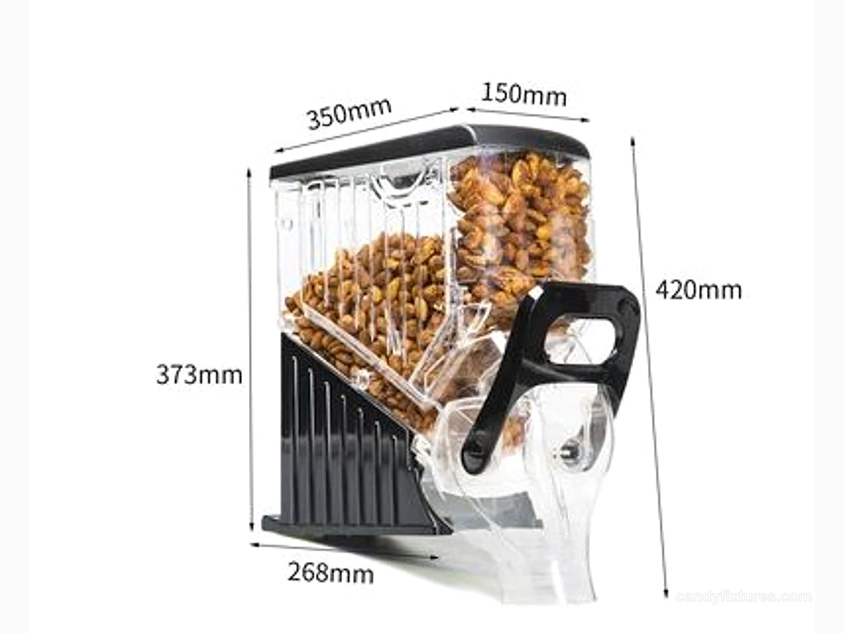 Supermarket Candy Store Dried Fruit Box Candied Fruit MM Beans Rainbow Wall Candy Dispenser view 1