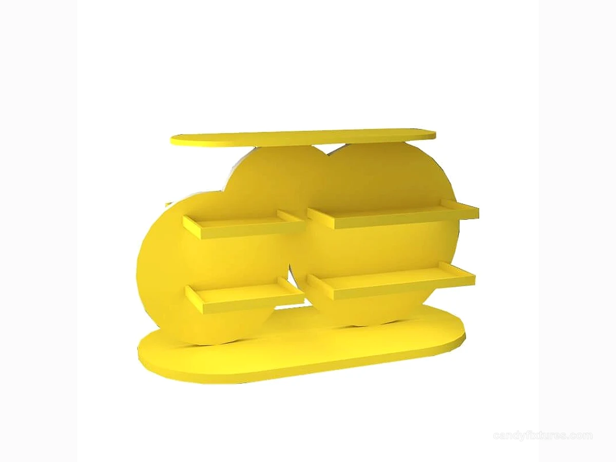 Sweet candy kiosk for shop single furniture goods display with decoration in sale view 1