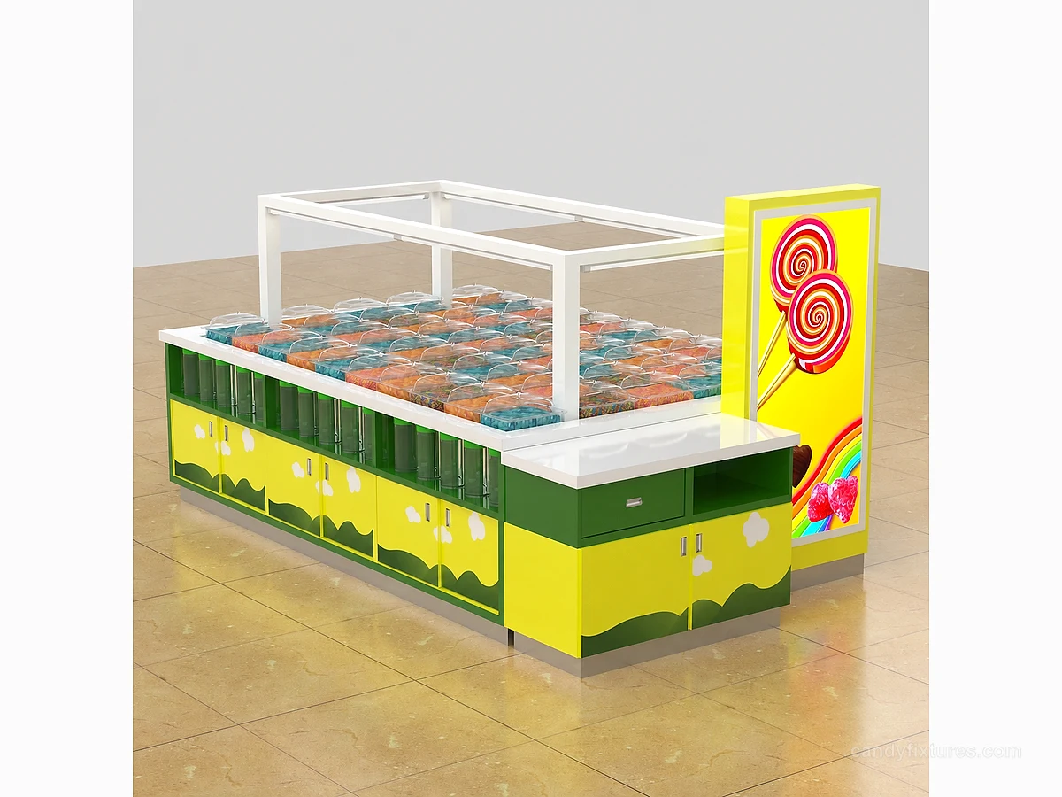 Tile-type cute candy kiosk used for bulk candy detail 1