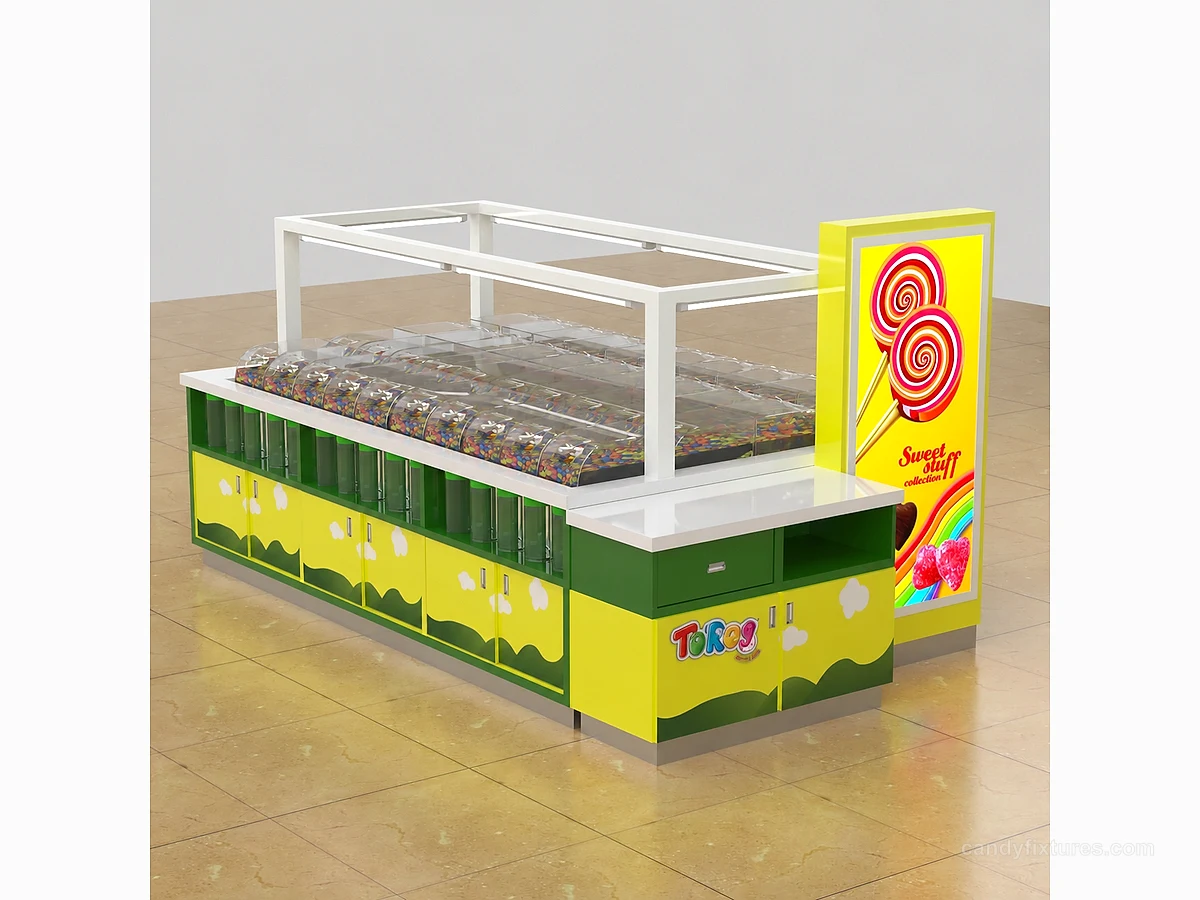 Tile-type cute candy kiosk used for bulk candy detail 4