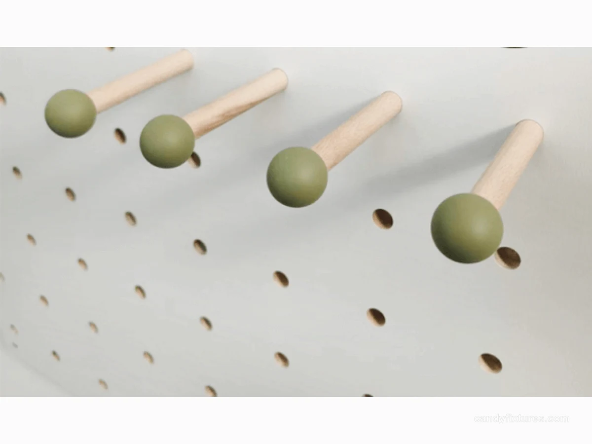 Versatile Pegboard Wall High Cabinets Used With Hook & Shelves detail 3