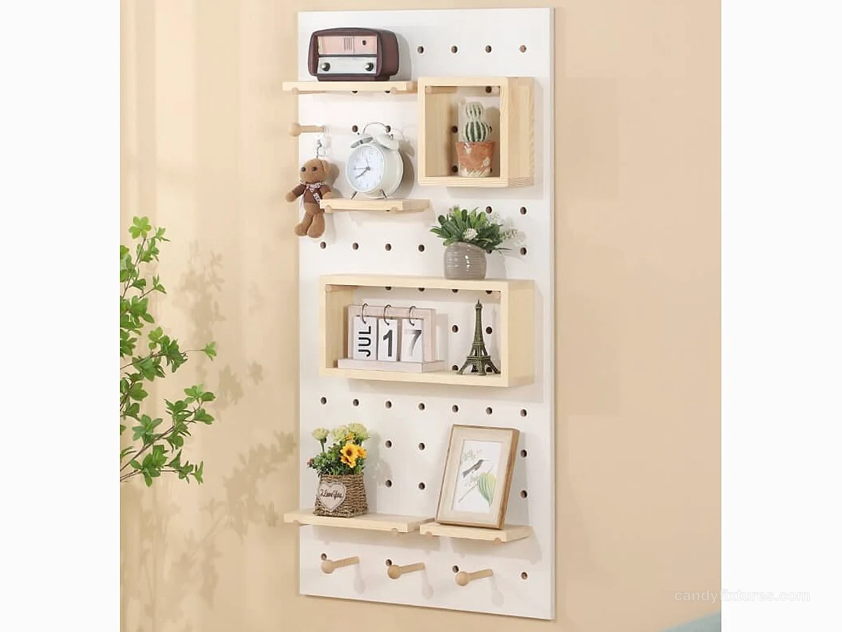 Versatile Pegboard Wall High Cabinets Used With Hook & Shelves detail 4