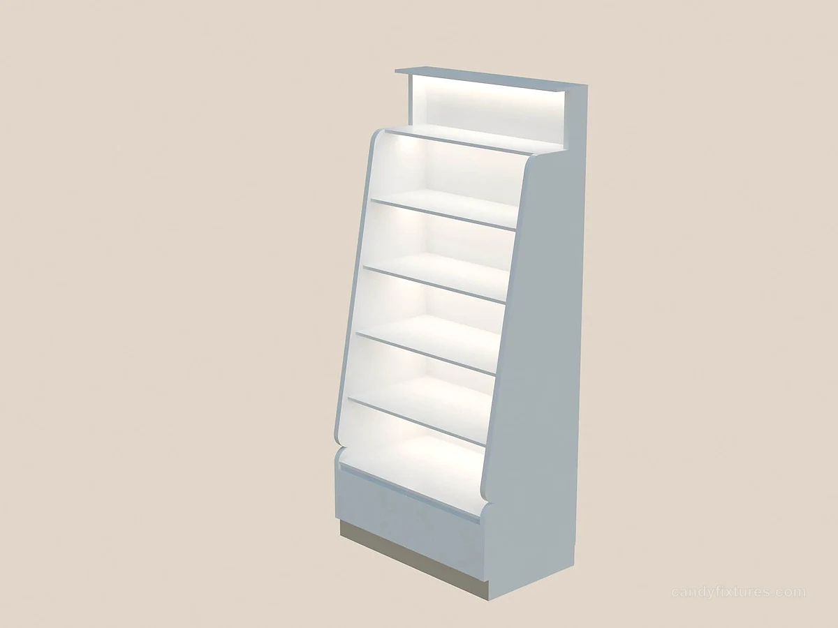 Wholesale candy store display furniture multilevel candy store display shelves and wall cabinets detail 5