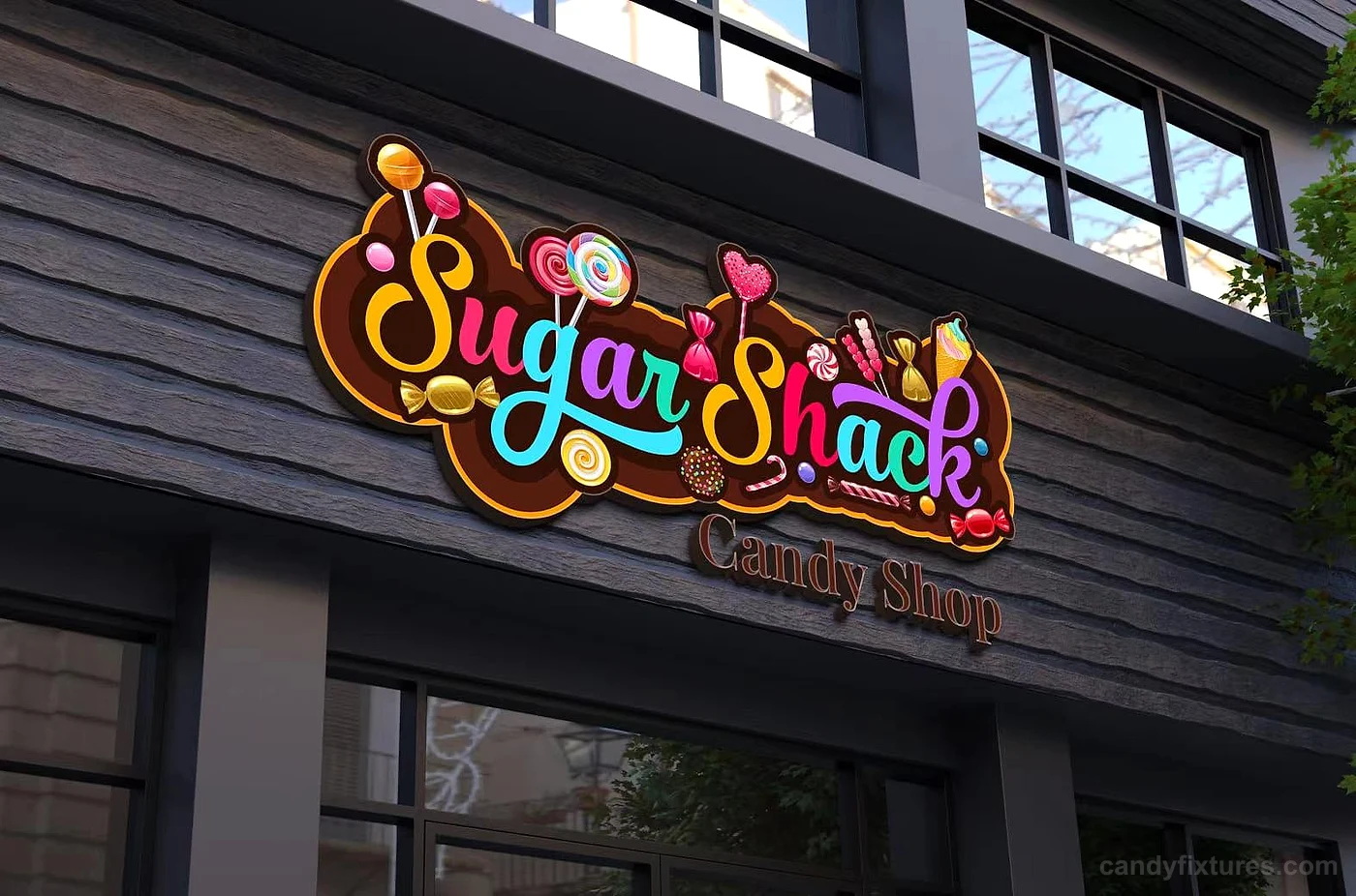 Coffee & juice shop interior design ice cream store candy kiosk custom for sale – Production