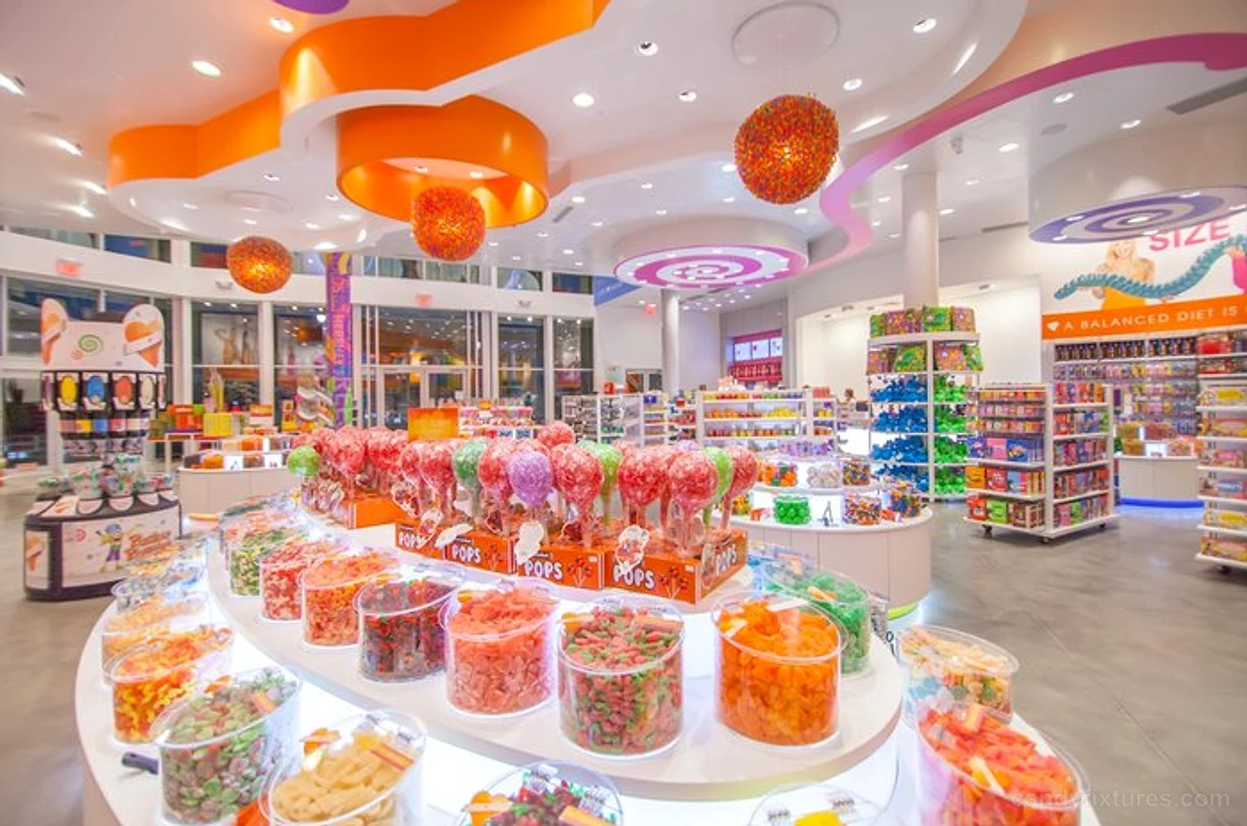Colorful candy store design storefront decoration candy interior design – Candy store design