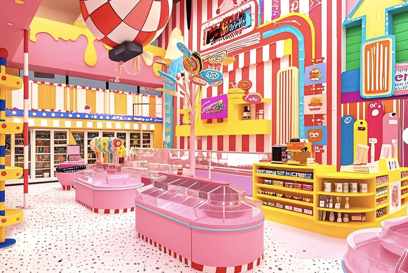 Design of a Large – scale Candy Store in Houston, the United States – Space Planning