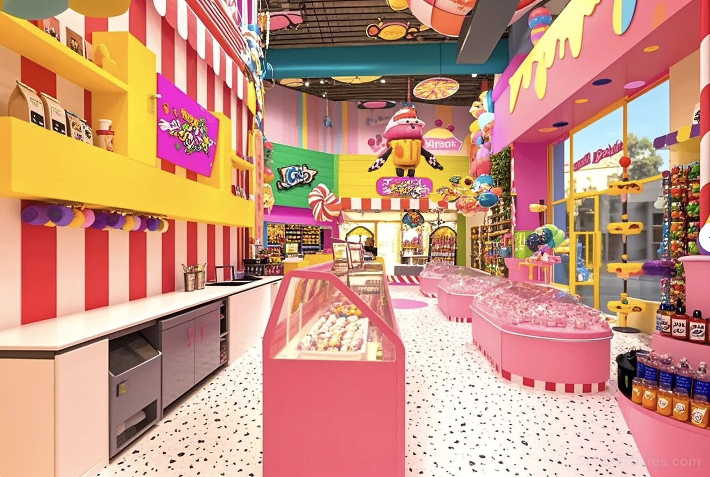 Design of a Large – scale Candy Store in Houston, the United States – Display Fixture Strategy